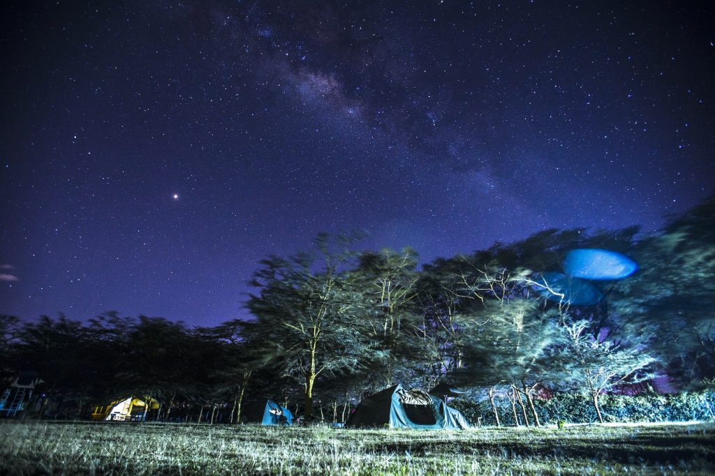 Amazing Summer Milky Way at the Naivasha Lake campsite, Kenya