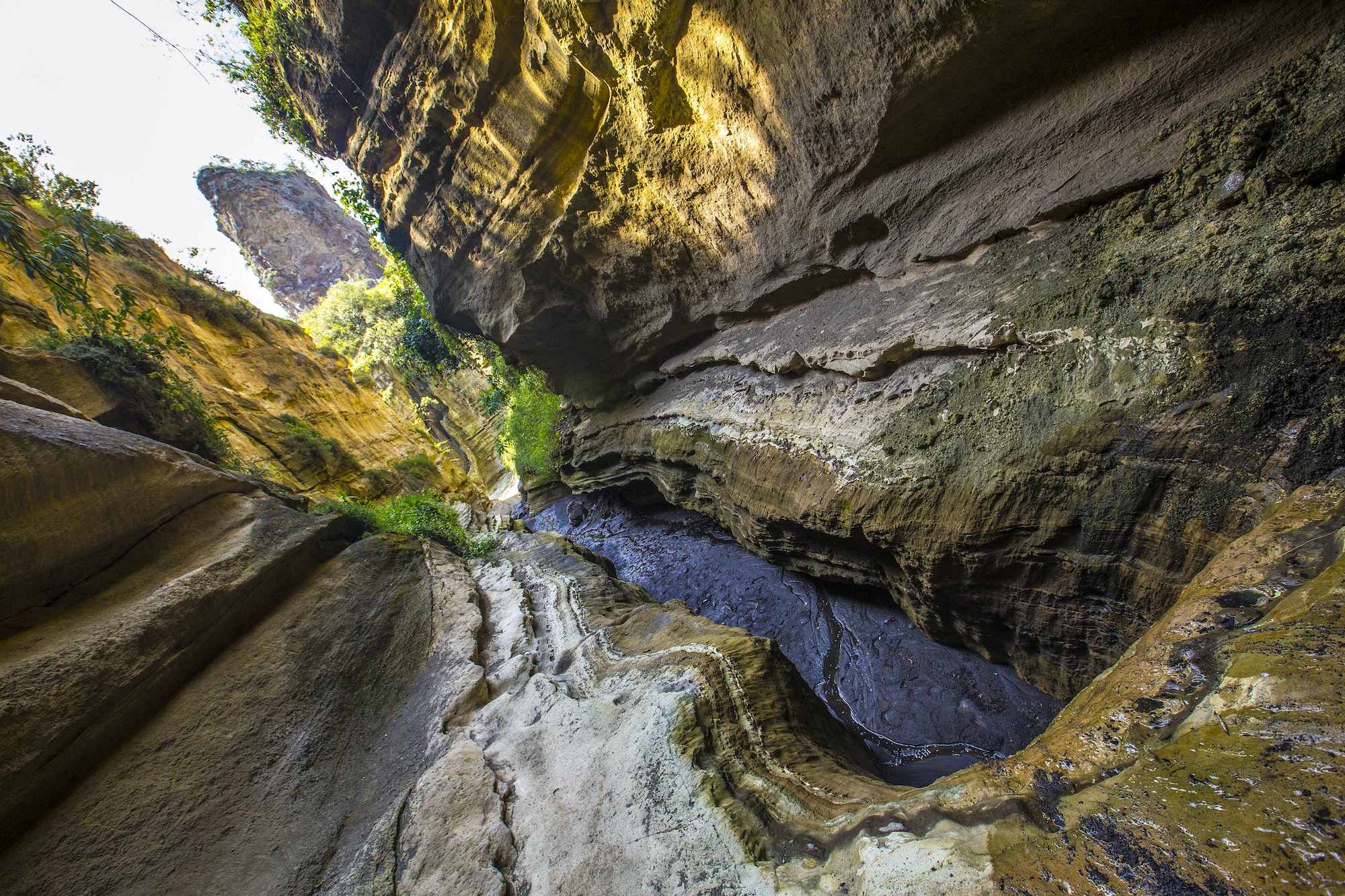 The beautiful canyon of Hell's Gate Park in Naivasha, Kenya